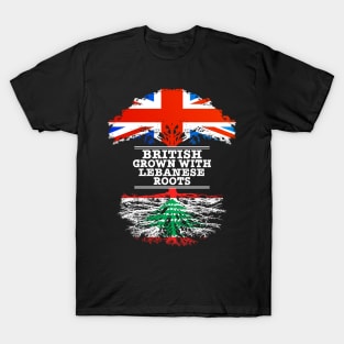 British Grown With Lebanese Roots - Gift for Lebanese With Roots From Lebanon T-Shirt